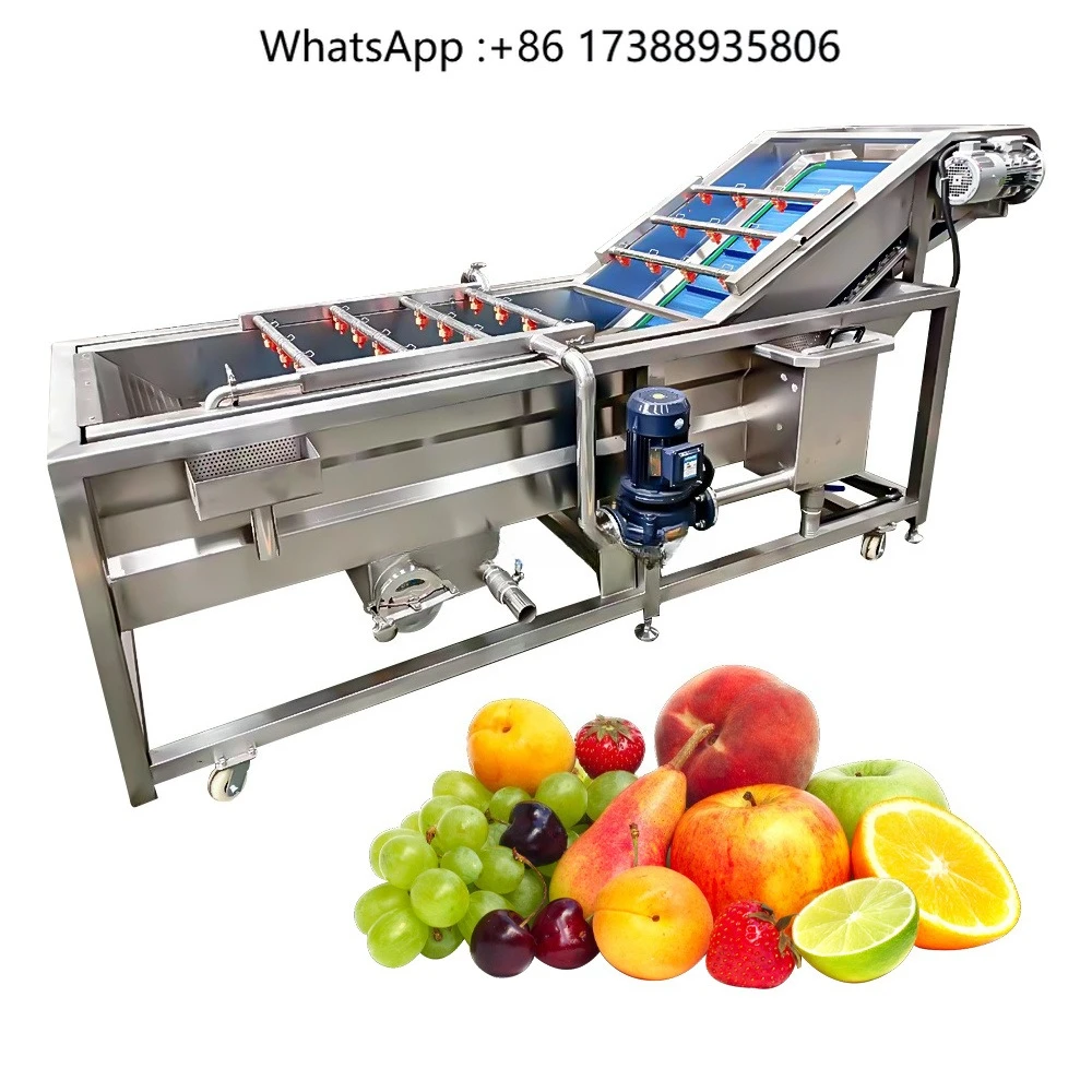 Multifunctional Fruit and Vegetable Cleaning Machine Stainless Steel Bubble Cleaning Machine