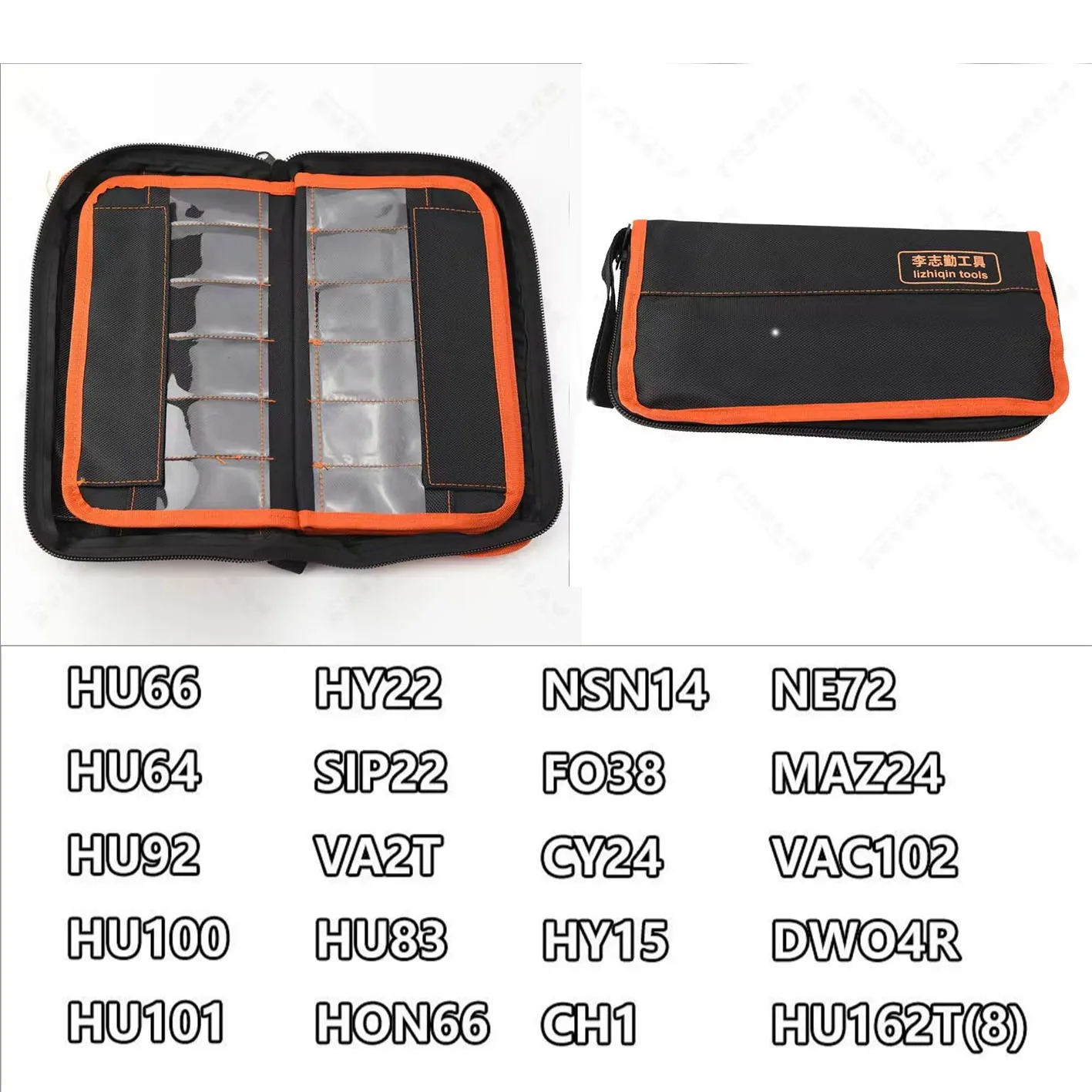 20pcs/set Lishi 2 in 1 Tools with 50pcs Bag HU64 HU66 HU92 HU100 HU101 HY22 SIP22 VA2T HU83 HON66 NSN14 FO38 CY24 HY15 CH1 DWO4R