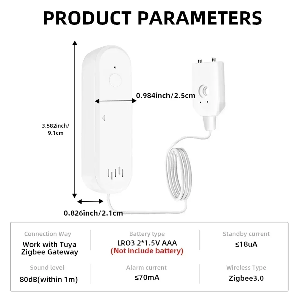 Tuya Wifi Sensor puerta alarma magnética remoto sonido luz puertas ventana alarma aplicación remota Control múltiples modos