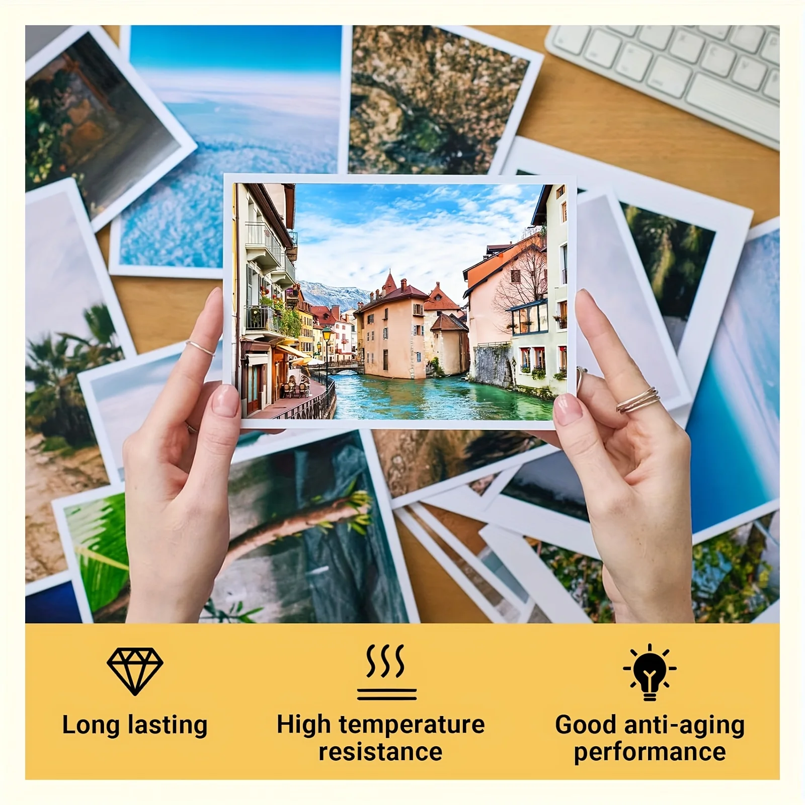 HUSPER 3.5×5 inch 180G 100 Sheets Inkjet High glossy photo