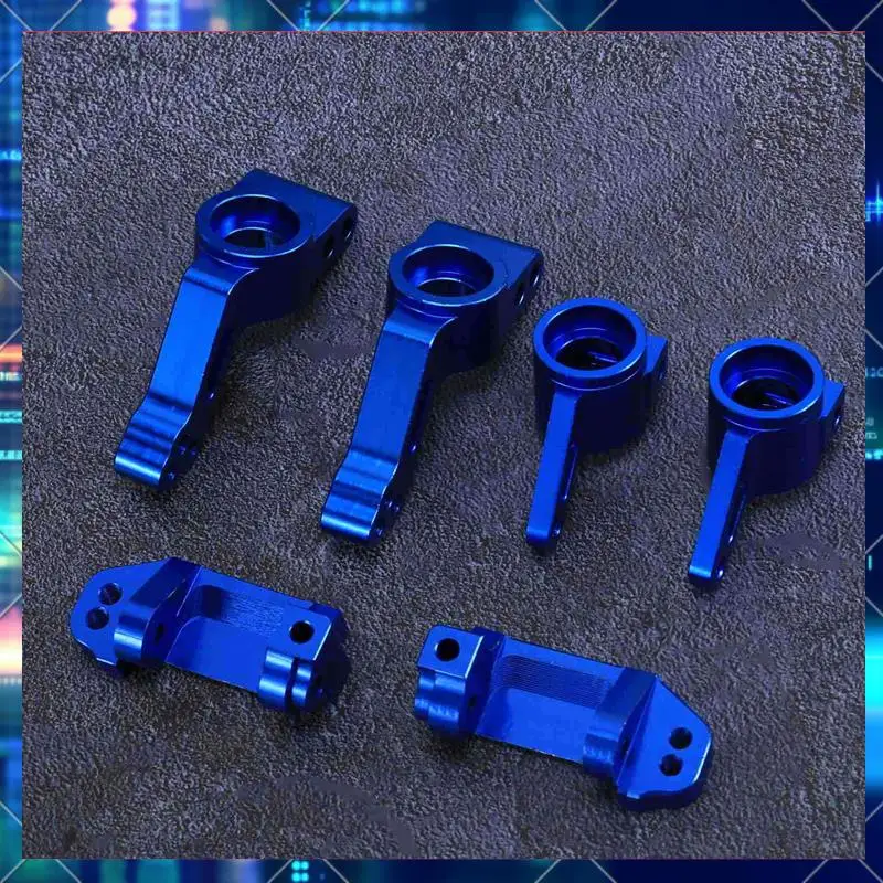 2Set Upgrade Aluminum Alloy Chassis Arm C Seat Rear Stub Axle Parts Kit For 1/10 Traxxas 2WD Slash Rustler Stampede,1-AA02