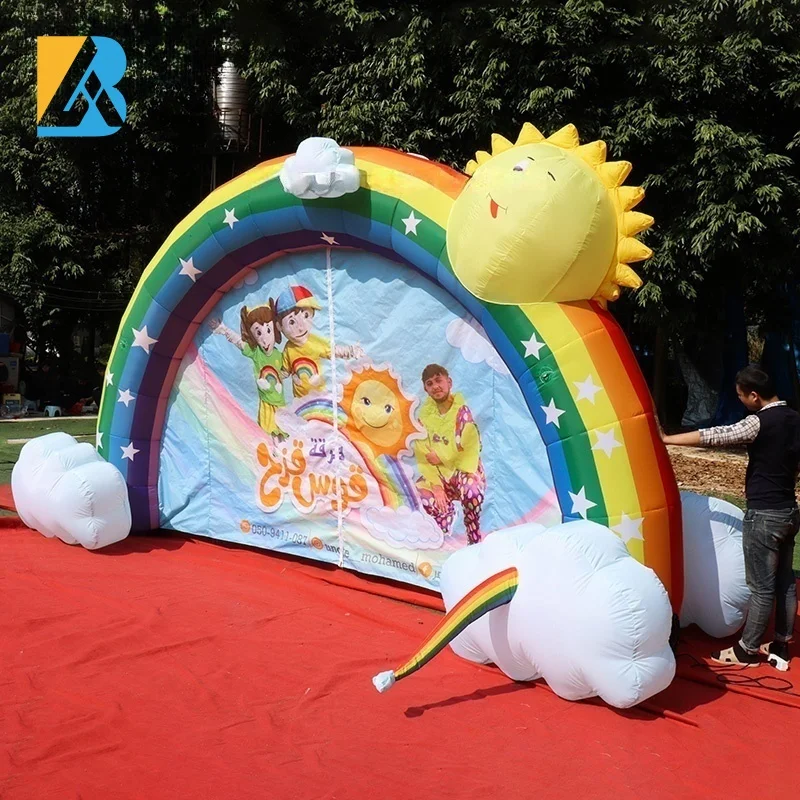 Arco de festa grande e atraente personalizado para brinquedos de decoração de planejamento de eventos