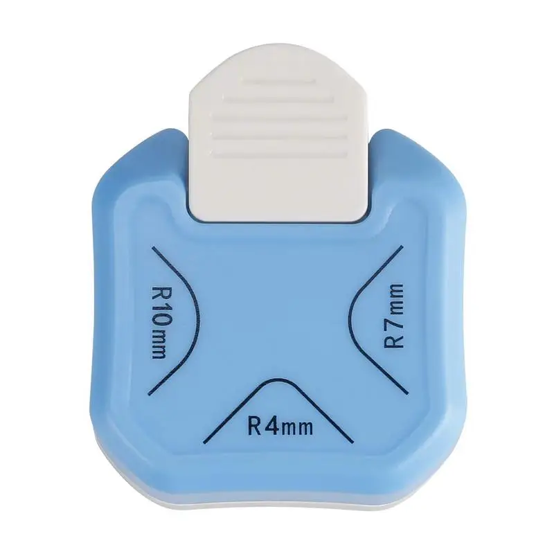 3 In1 Pemangkas Sudut Mini Pojok Tahan Lama Rouder Punch R4/R7/R10mm Pemangkas Sudut Bulat DIY Pemotong Kertas Kartu Scrapbooking Punch