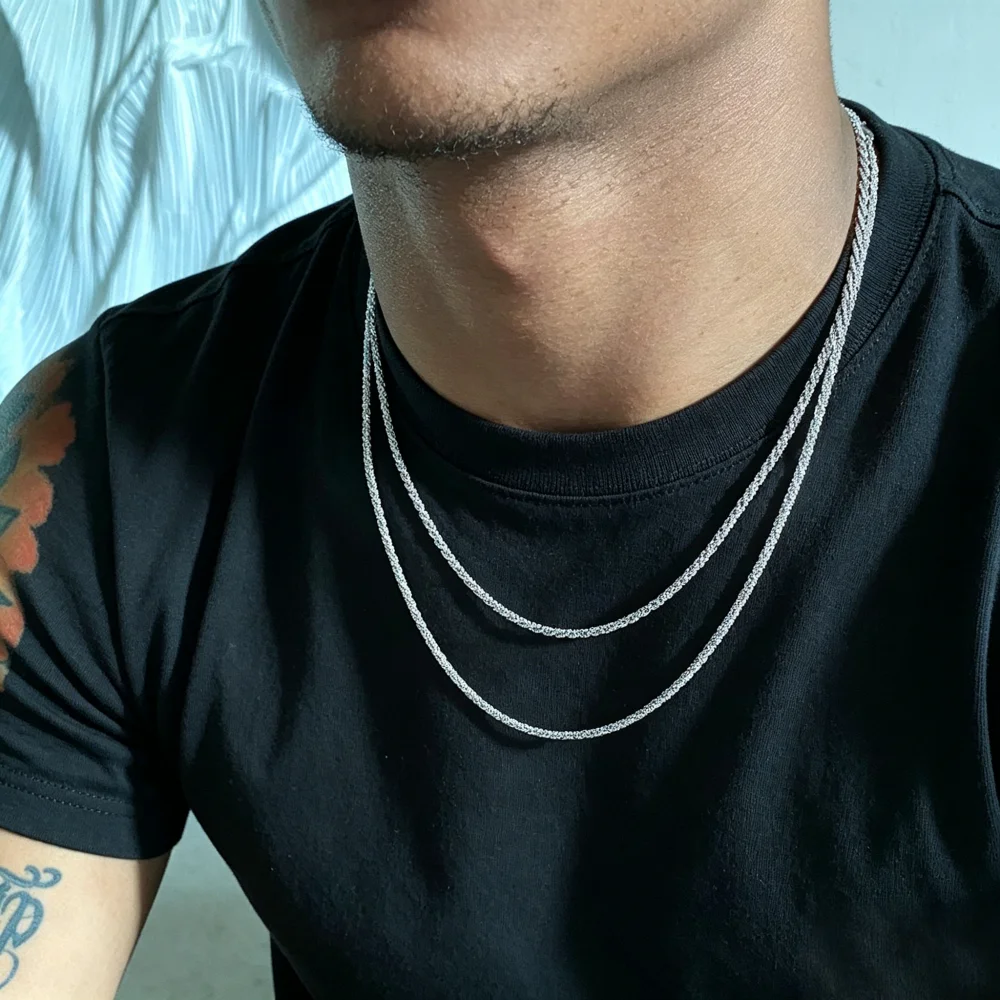 Men Accessories Singapore - Colar de Corrente Simples Singapura de