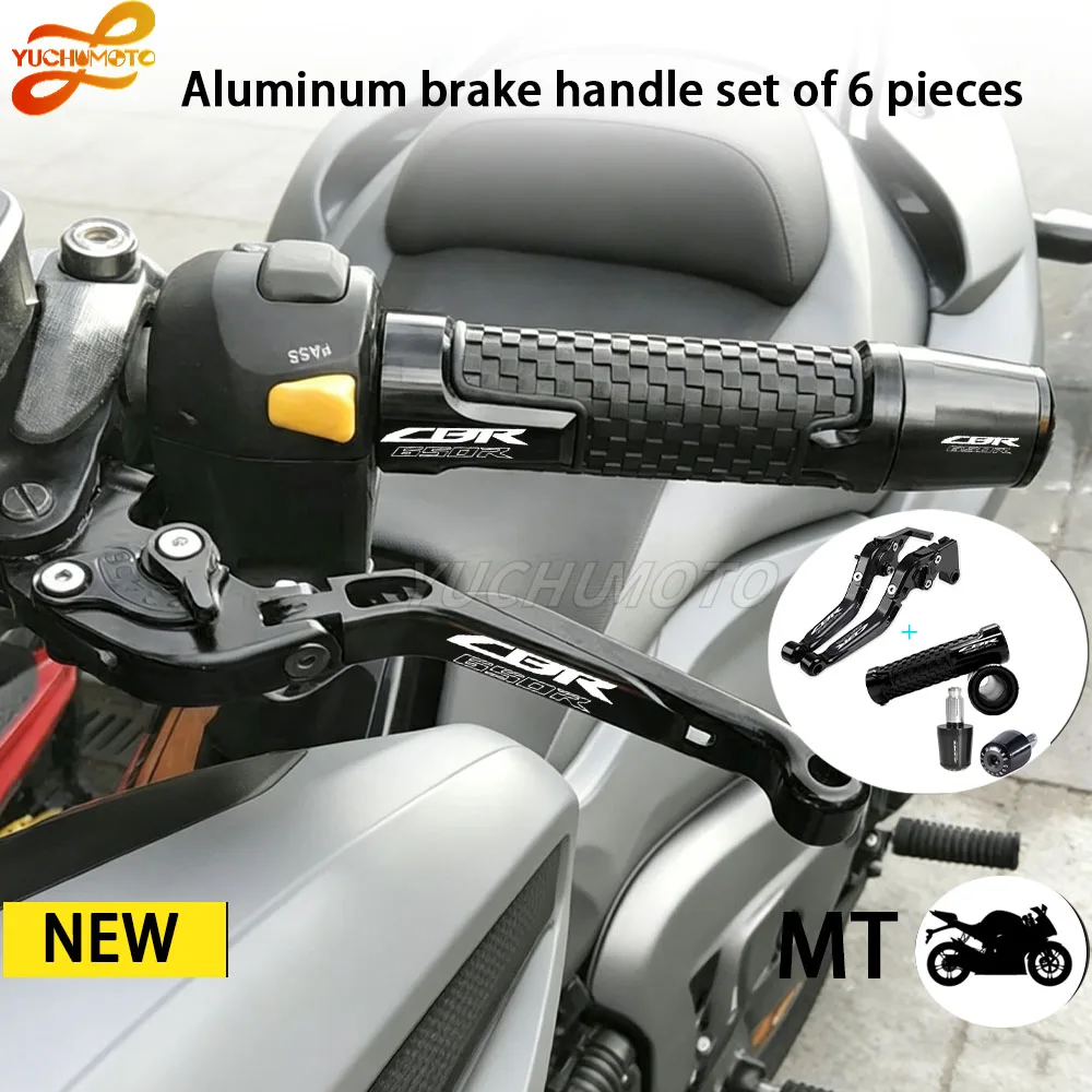 For Honda CBR650R CBR650F CB650F CB650R 2014-2026 Brake Clutch Levers Foldable Adjustable Clutch Brake Levers Handles Grips Kit