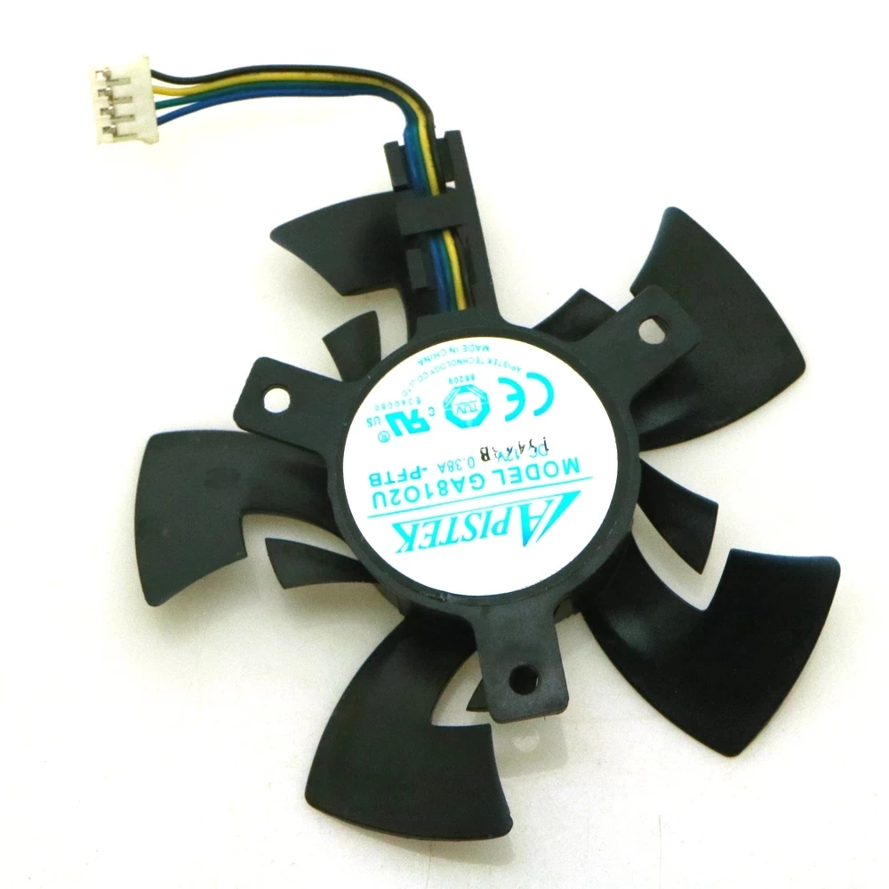 GA81O2U DC12V 0.38A 72mm 40*40*40mm 4wire 4pin Fan For DATALAND R7 380 Graphics Card Fan