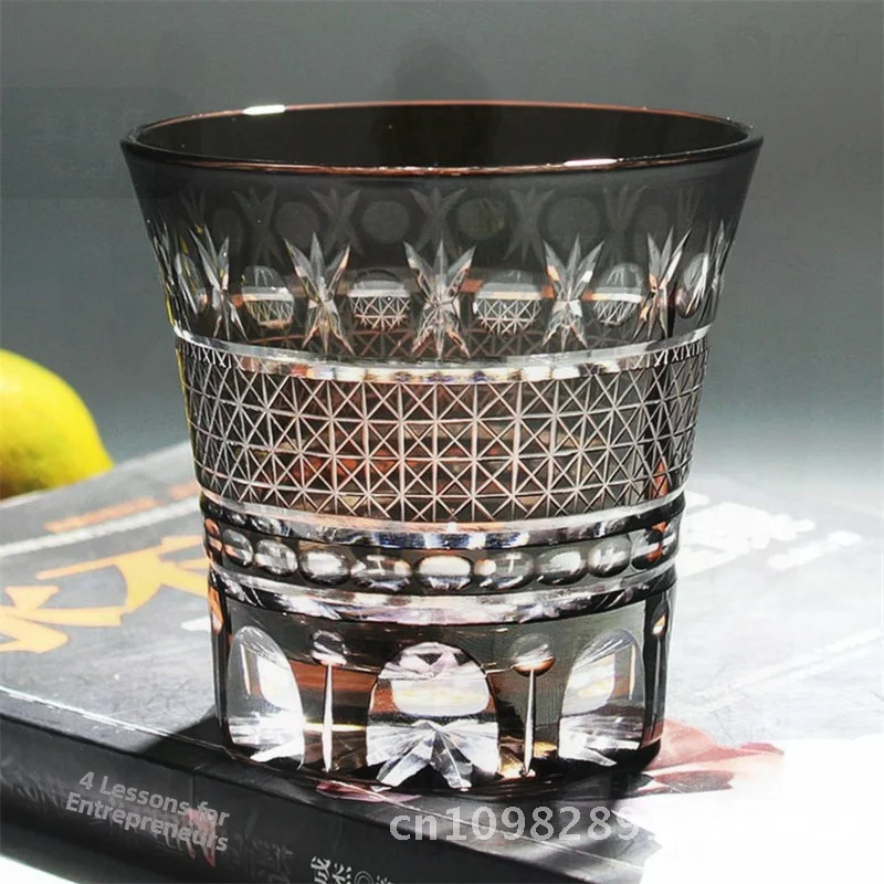 

Edo Cheko Toyo Sasaki Япония Виски Бокал для вина Кристалл Красный Синий Черный Чернила Хрустальное Стекло Подарочный Свет Роскошный Ретро Стиль