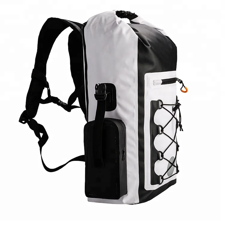 PVC 30L rolltop soft ice waterproof leakproof insulated cooler backpack