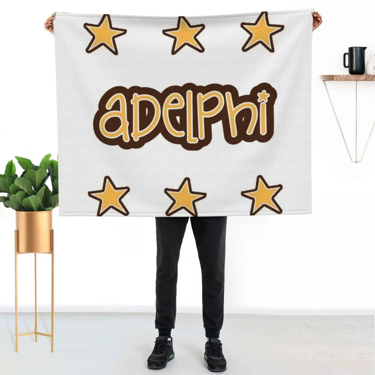Adelphi University Throw Blanket Plush warm winter Single Luxury St for winter Hairys Blankets