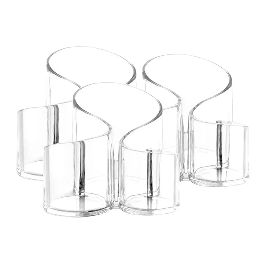 Helder acryl borstel opbergdoos Duurzame transparante organisator bus voor wenkbrauwpotloden make-up opbergdoos