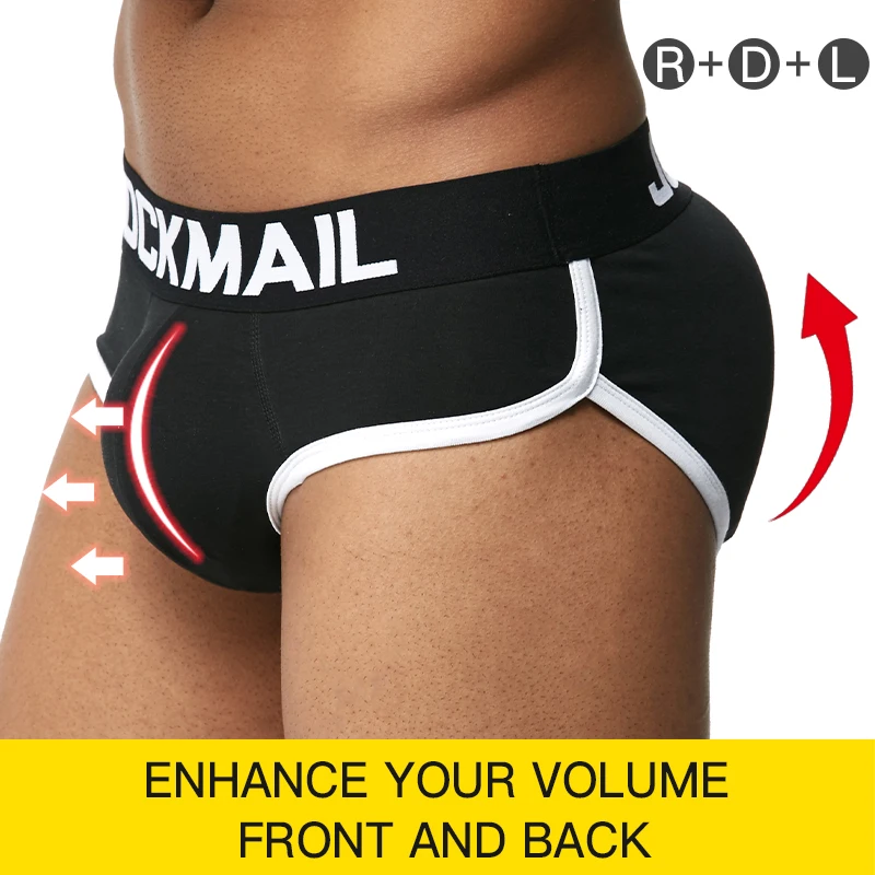 JOCKMAIL itme fincan erkek iç çamaşırı spor Shapewear şort 3D U dışbükey seksi boksör kısa çıkarılabilir yastıklı moda külot