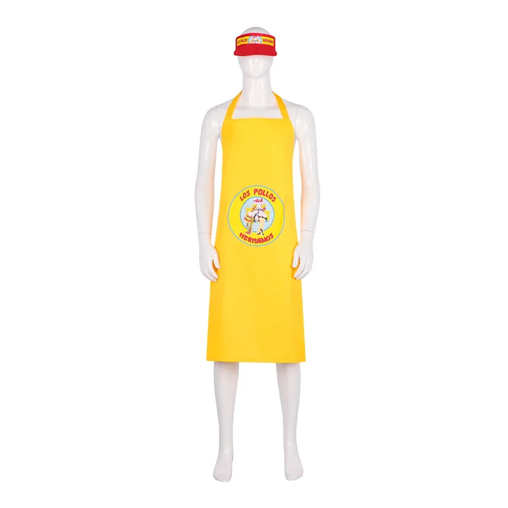 Movie Adult Breaking Bad Los Pollos Hermanos Costume Kit Apron And Hat Set