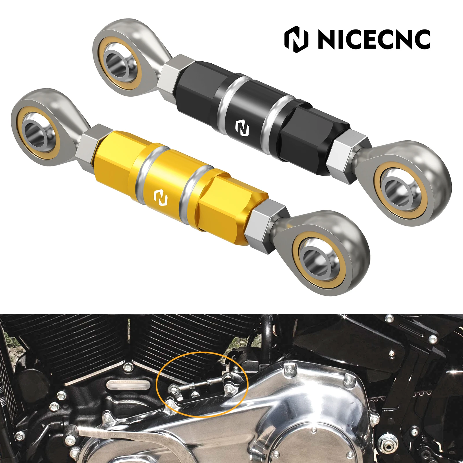 

Gear Shift Linkage Rod Shifter Lever for Harley Street Bob 107 114 Low Rider S ST Softail FXST 107 2018-2024 2023 2022 2021 2020