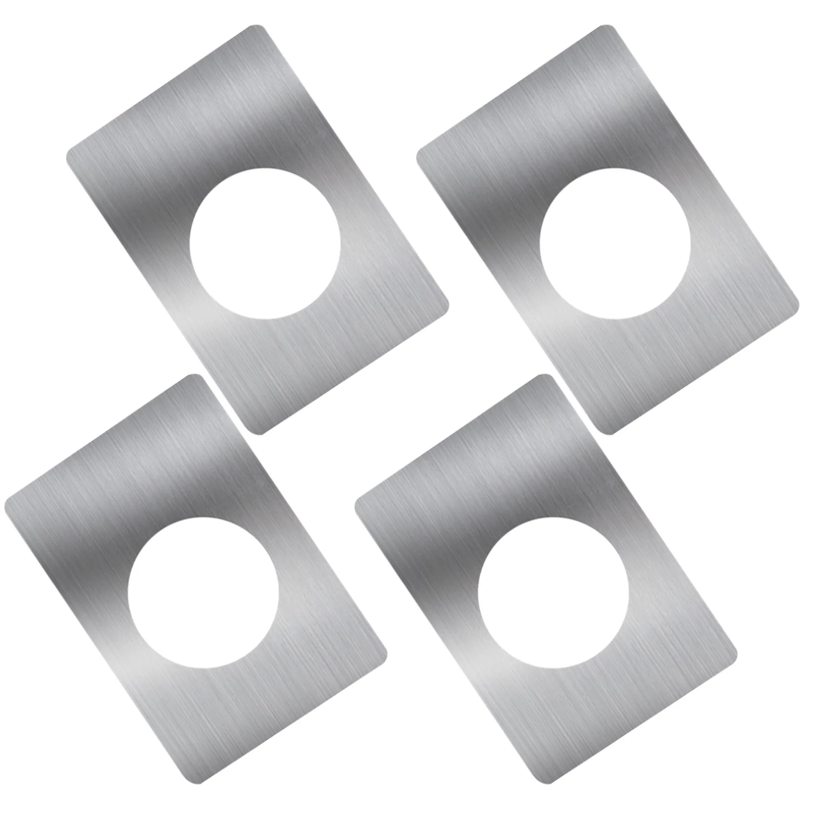 4 قطعة قفل الكرة إصلاح لوحة ثقب غطاء استبدال تعزيز عدة ل سترايك لوحة حشو الباب الأمامي ترقية الأمن #5