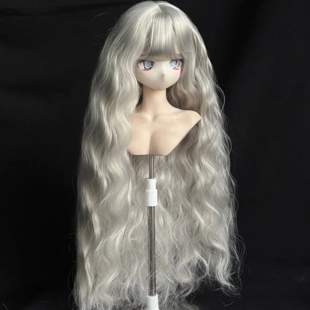 New 1/3 1/4 1/6 BJD Doll Wig High Temperature Silk Medium Long Curled Hair Doll Wig DIY Game Daily BJD Doll Accessories No Doll