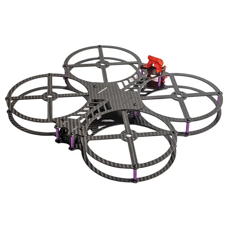 

WOWFU-Carbon Fiber 5Inch FPV Drone Frame Kit 223.5Mm Wheelbase Micro Circular Quadcopter Frame For Racing Aerial Photography