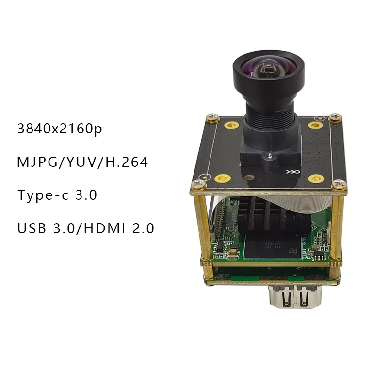 4K HDMI USB3.0 Industrial Camera Module MJPEG/YUY2/H.264 60FPS USB Webcam for Windows Android Linux MAC