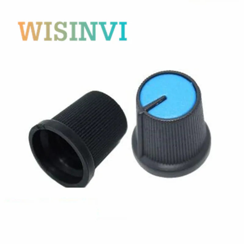 10PCS WH148 AG3 Potentiometer knob Cap AG3 Plastic knob Diameter 6mm Plum Handle 15x17mm for Single and double potentiometer