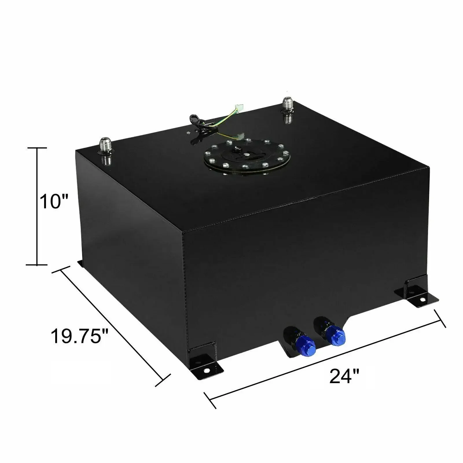 Tanque de pila de combustible de deriva de carreras de aluminio de alta calidad Universal de 20 galones + emisor de nivel para coches de pista de carreras de calle SUV