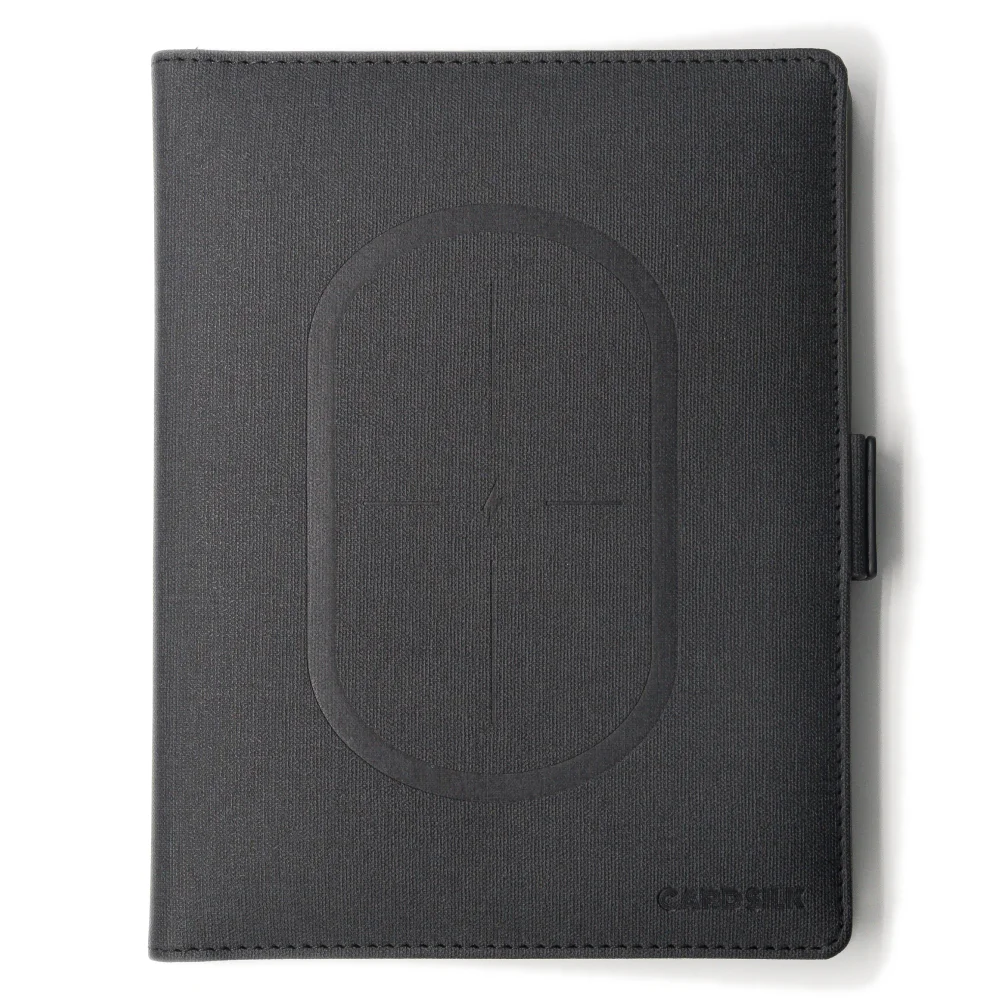 Co-Leather Padfolio with Wireless Charging Notebook, Tablet Holder with Pen – Business Organizer Folder with Notepad