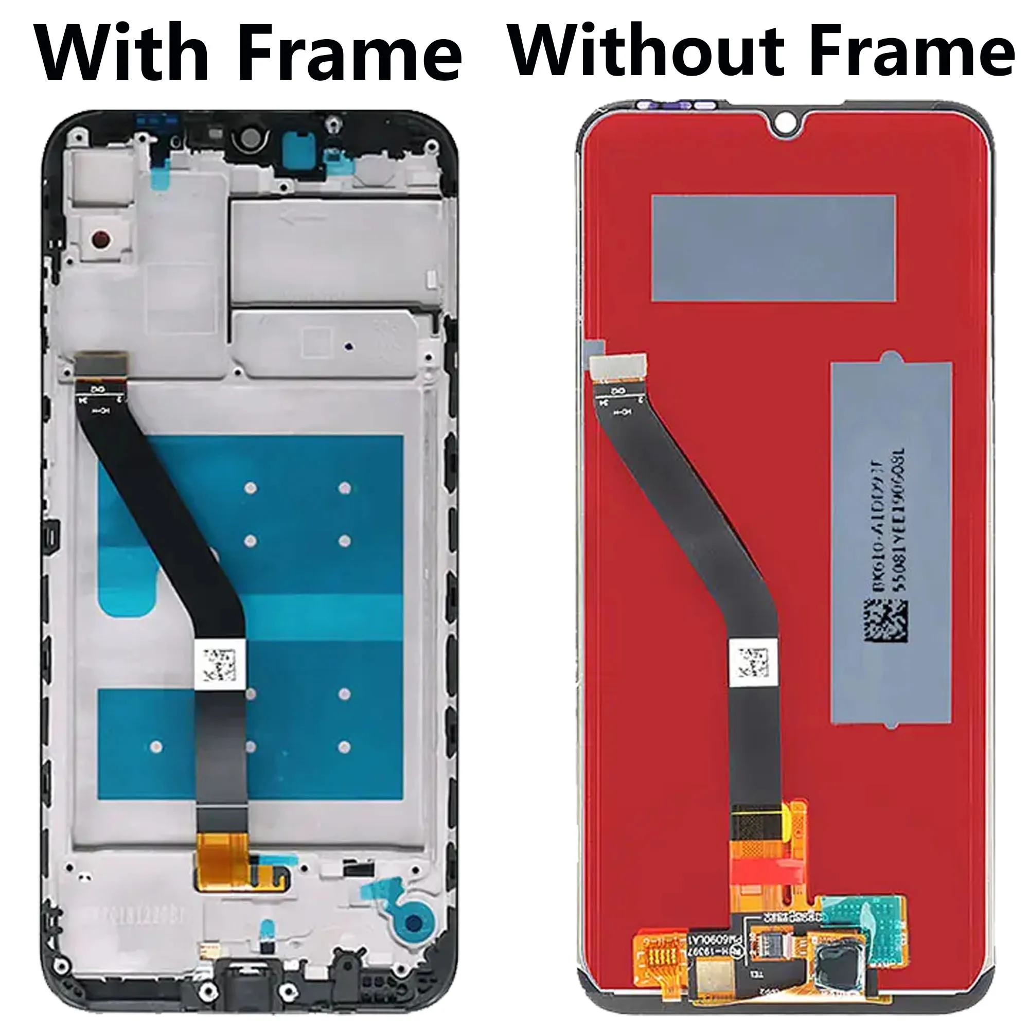 Pantalla Full With Frame For Mobile Phone HUAWEI Y6s 2019 Lcd Display Touch Screen Replacement Repair Parts  JAT-L41 L28 LX1 LX3