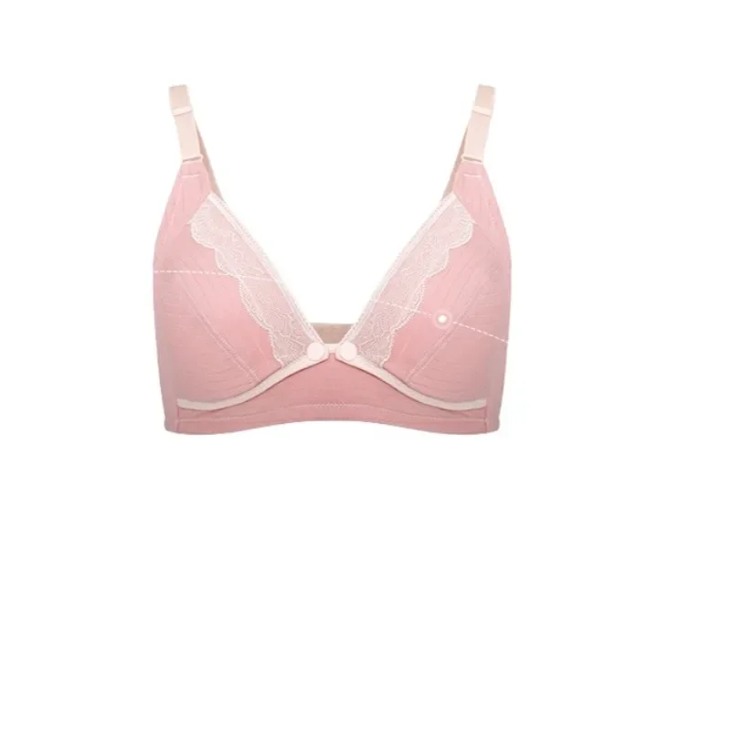 

2025 Soft-Wire Nursing Bra - 100% Cotton Maternity Brassiere with Buttons, for Pregnant & Breastfeeding Women