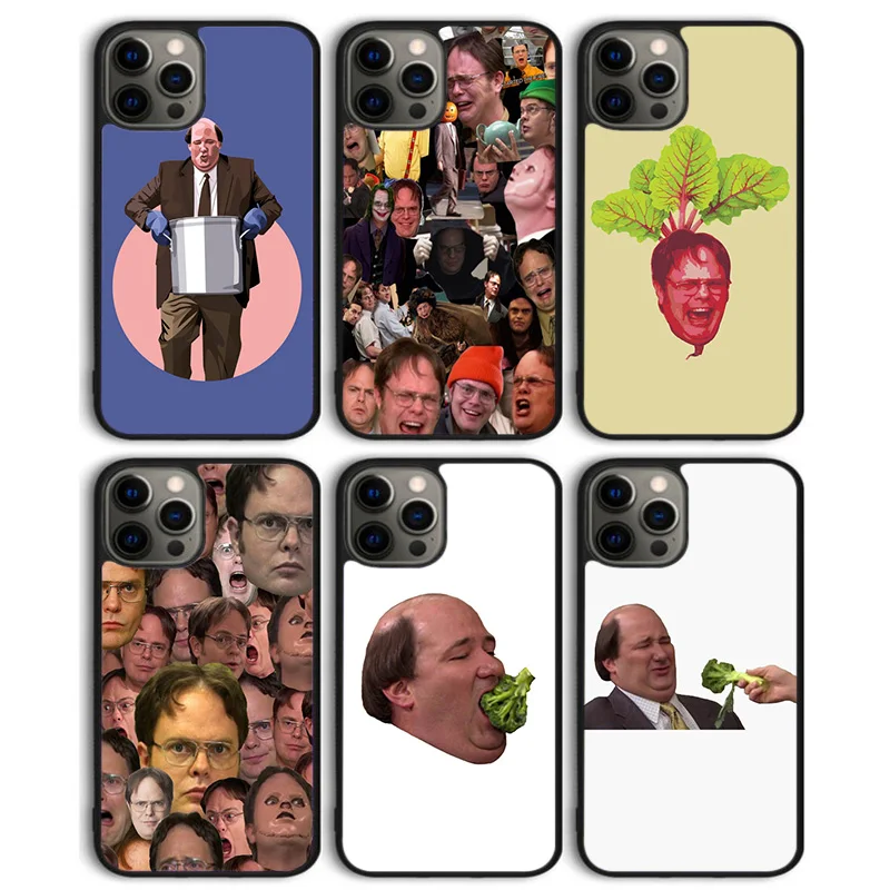 Funny Kevin Broccoli The Office Art Phone Case Cover for iPhone 16 15 SE2020 14 13 11 12 Pro Max mini XS XR PlusS Shell Coque