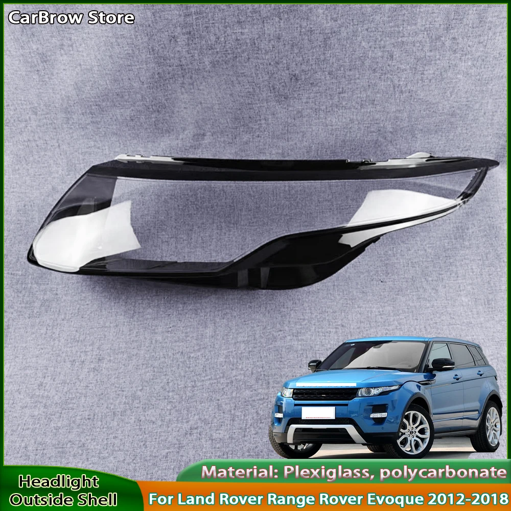 

For Land Rover Range Rover Evoque 2012-2018 Transparent Headlamp Cover Lamp Shade Front Headlight Shell Lampshade Lens shell