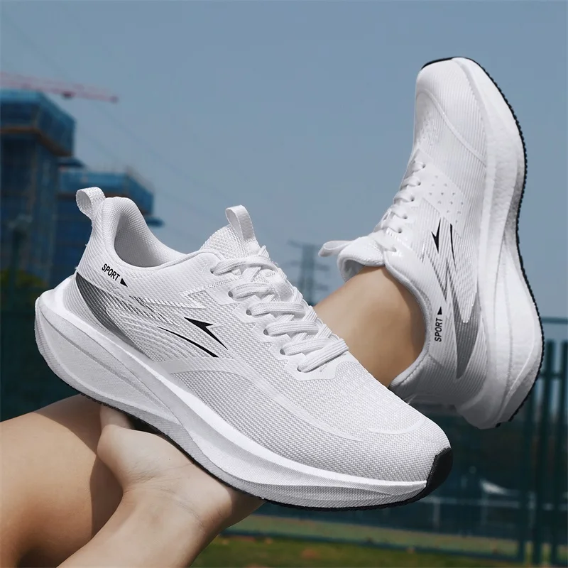 Marathon Men‘s Running Shoes Carbon Board Sports Shoes Sneakers Men Walking Comfortable Lightweight Women's Athletic Sneakers