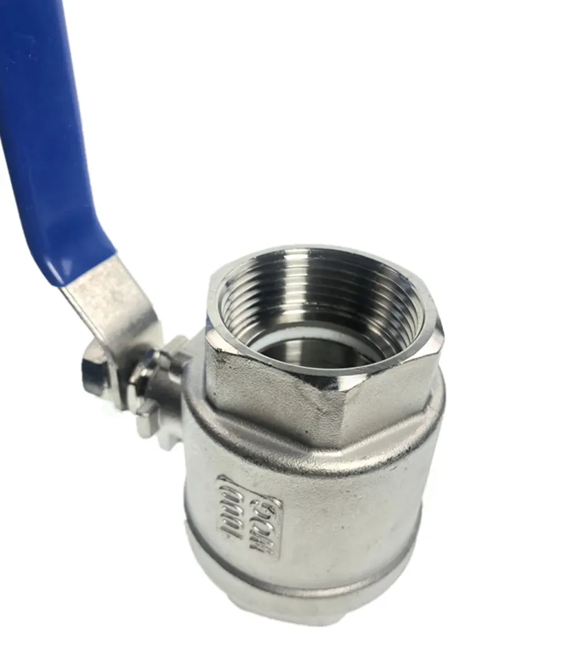 Female Straight Two-pieces Full Ports 304 Stainless Steel Ball Valve