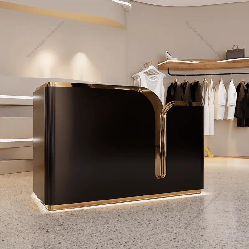 Italian Style Beauty Salon Reception Desks Simplicity Luxury Clothing Store Reception Desks Designer Furniture Receptionen FYRD