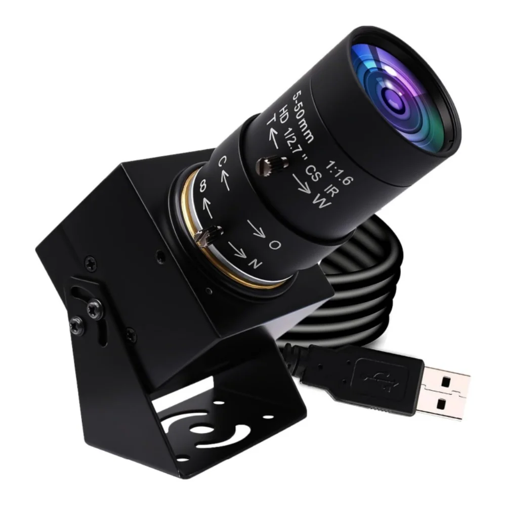 

1080P Zoom USB Camera 30fps/60fps/100fps High Speed, OV2710, 2MP Streaming Webcam with 5-50mm Varifocal CS Lens