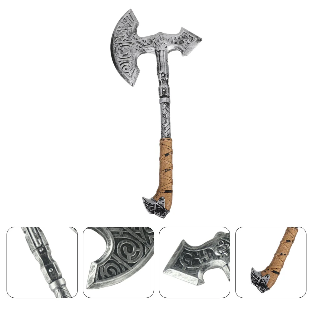 

Axe Halloween Simulated Fake Cosplay Props Handheld for Performance Dark Grey Accessories Lifelike Ornament