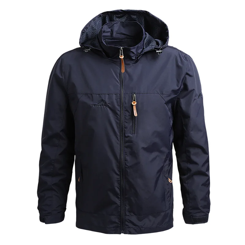 Chaqueta impermeable para hombre, cortavientos de talla grande, abrigo de lluvia, transpirable, para pesca, Camping, táctico, 2024