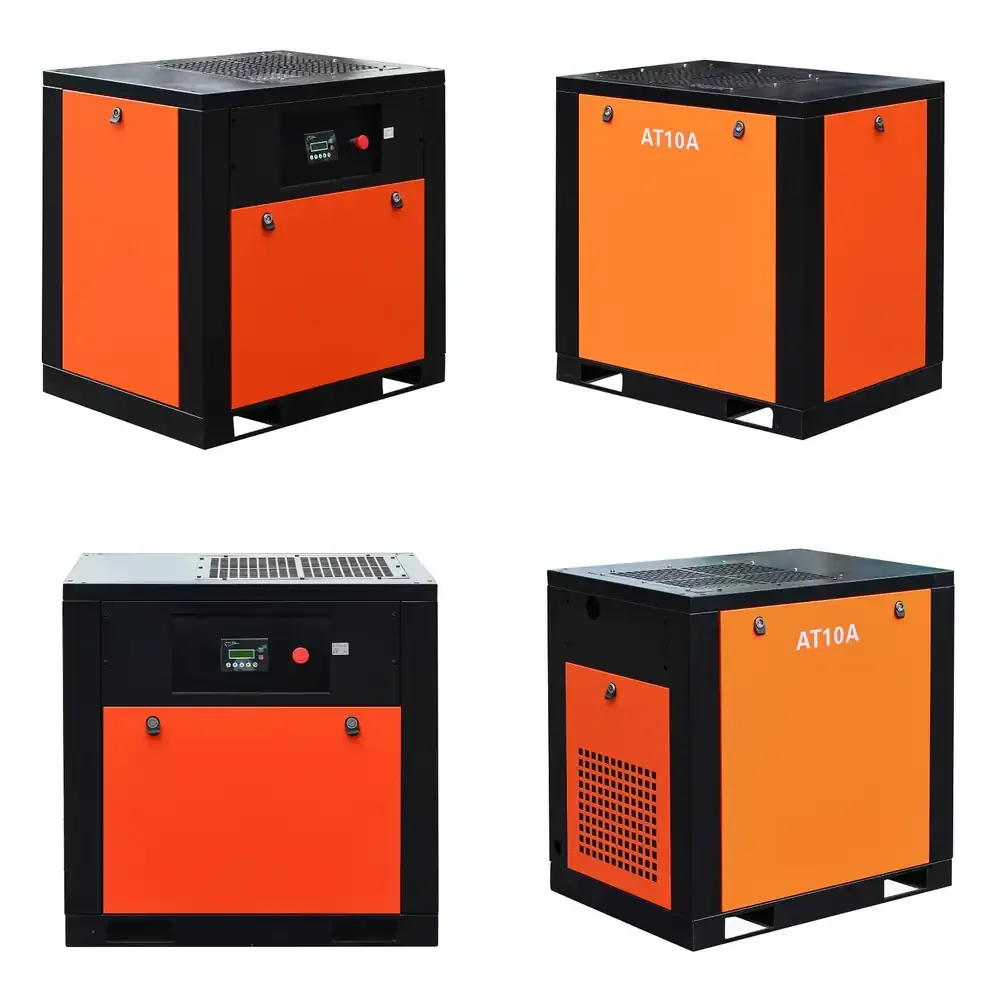 

7.5kw 10 Energy Saving Silent Screw Air Compressor for Industrial Use Mini Rotary Screw Compressor for Factory Workshop