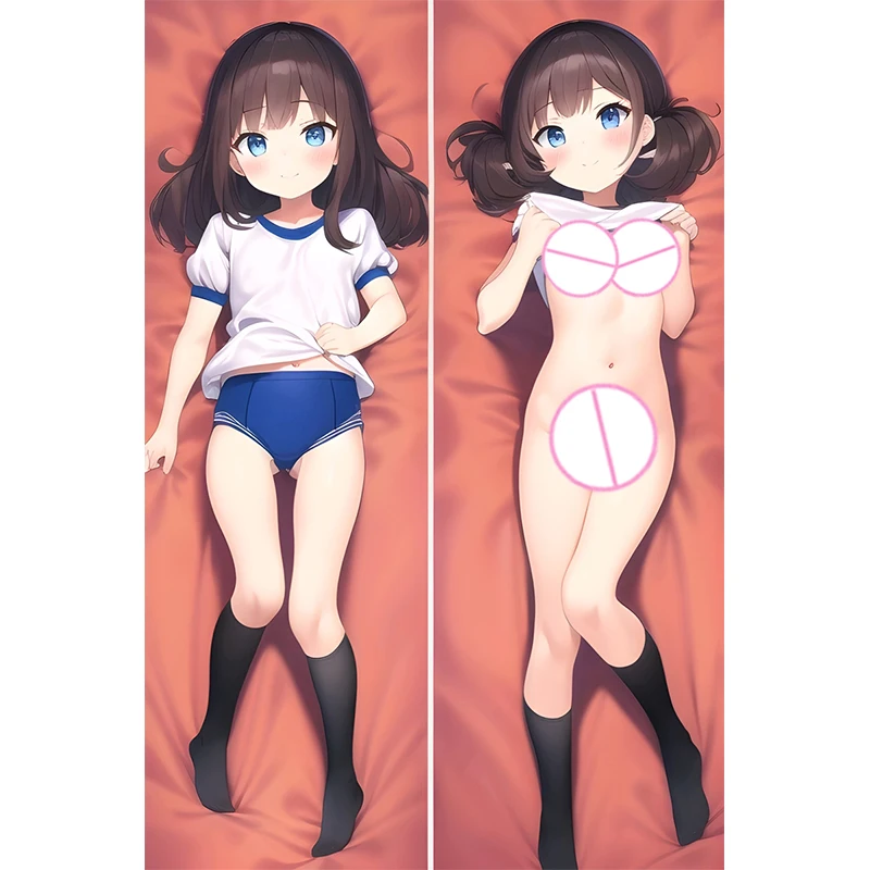 Anime capa de almofada dakimakura linda menina 2 lados impresso abraçando corpo fronha capa de almofada decoração de cama