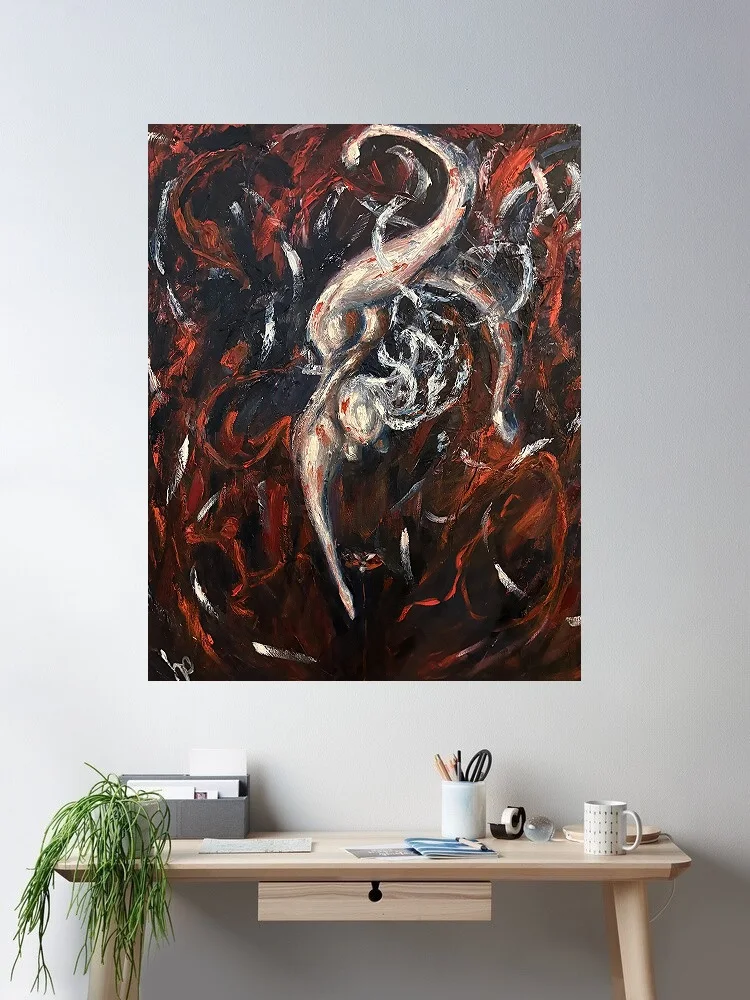 Hadas Porges Hope in a chaos, Print Art Canvas Poster, For Living Room Decor Home Wall Picture