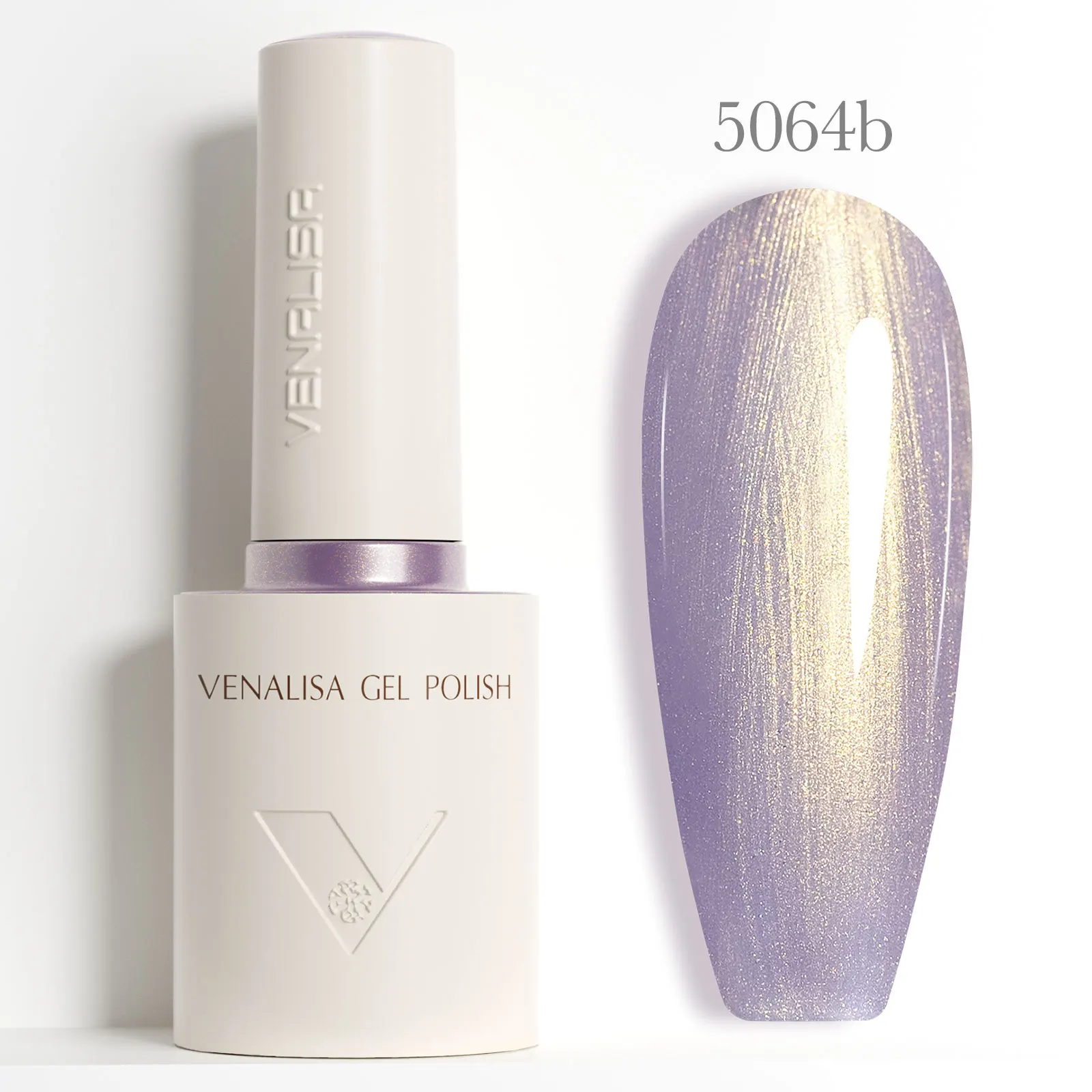 VENALISA 10ml nagelgellak pastelroze basis Franse nagelkunst met regenboogkristallen losweken UV LED langdurig semi-permanent