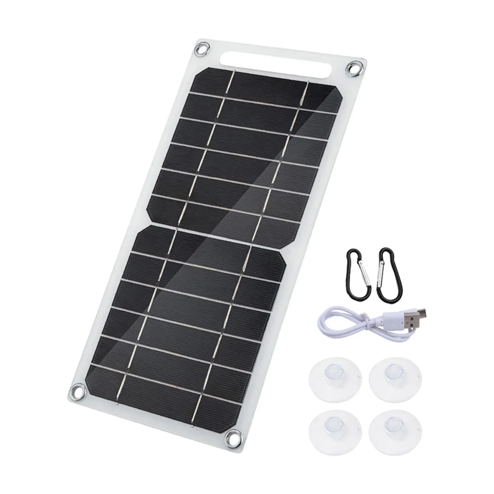

High Quality Solar Panels Flexible Solar Panel 0-1000MA Monocrystalline Silicon USB Suction Cup With Data Cable
