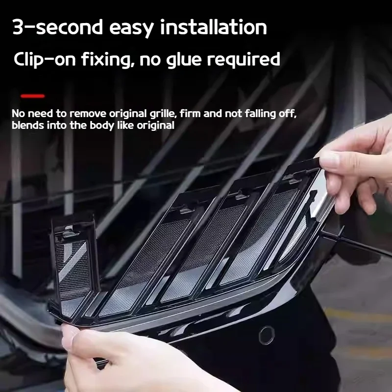 For BMW X3G45 2025 Car Detachable grille insect-proof net front face radiator protection cover exterior modification accessories