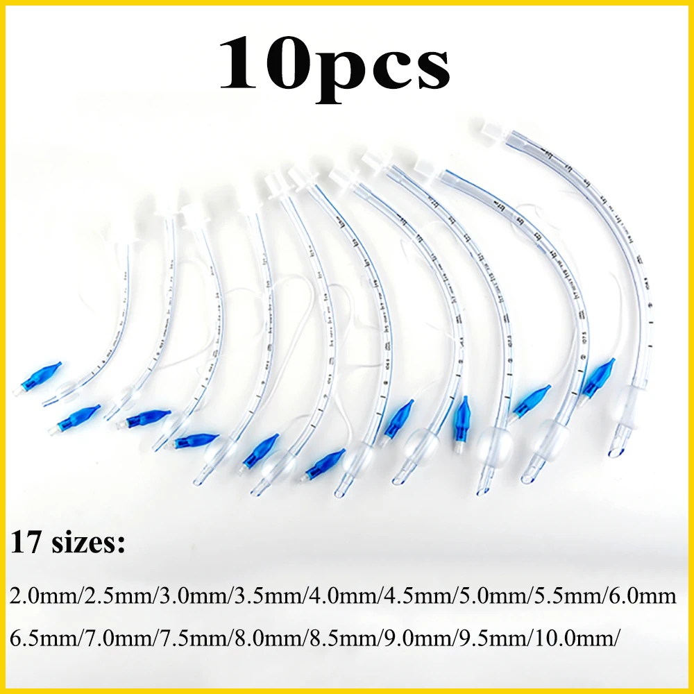 10PCS Pet Endotracheal Tube Intubationfor 15mm Rabbit Canine Moneky Surgery Ventilator Anesthesia Machine Associated Supplies