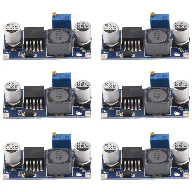 6 Pack LM2596 DC To DC Buck Converter 3.0-40V To 1.5-35V Power Supply Step Down Module (6 Pack)-A09I - view 4