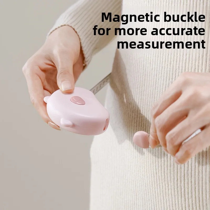 Portable Retractable Magnetic Soft Tape Measure for Body Fitness Measuring Chest Waist Hip Arm Thigh Circumference