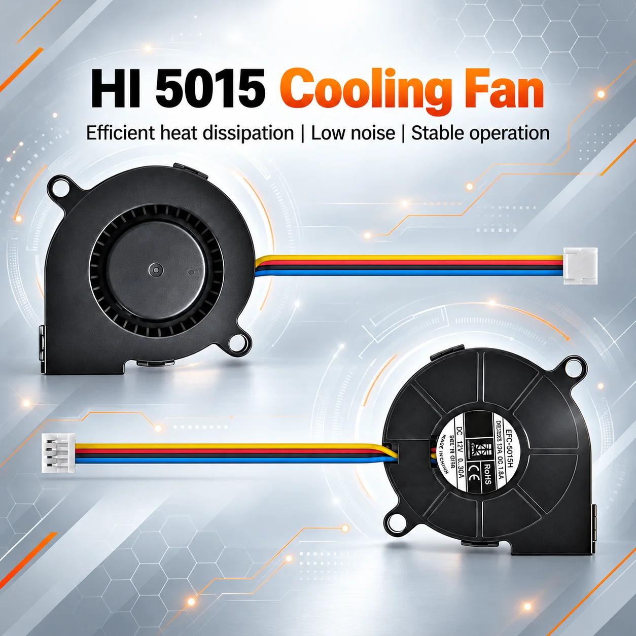 Hi 5015 24V 10000 RPM Cooling Fan for Hi 3D Printer L80 Mini Part Cooling Fan High Speed Quiet Blower Fan 3D Printer Accessories