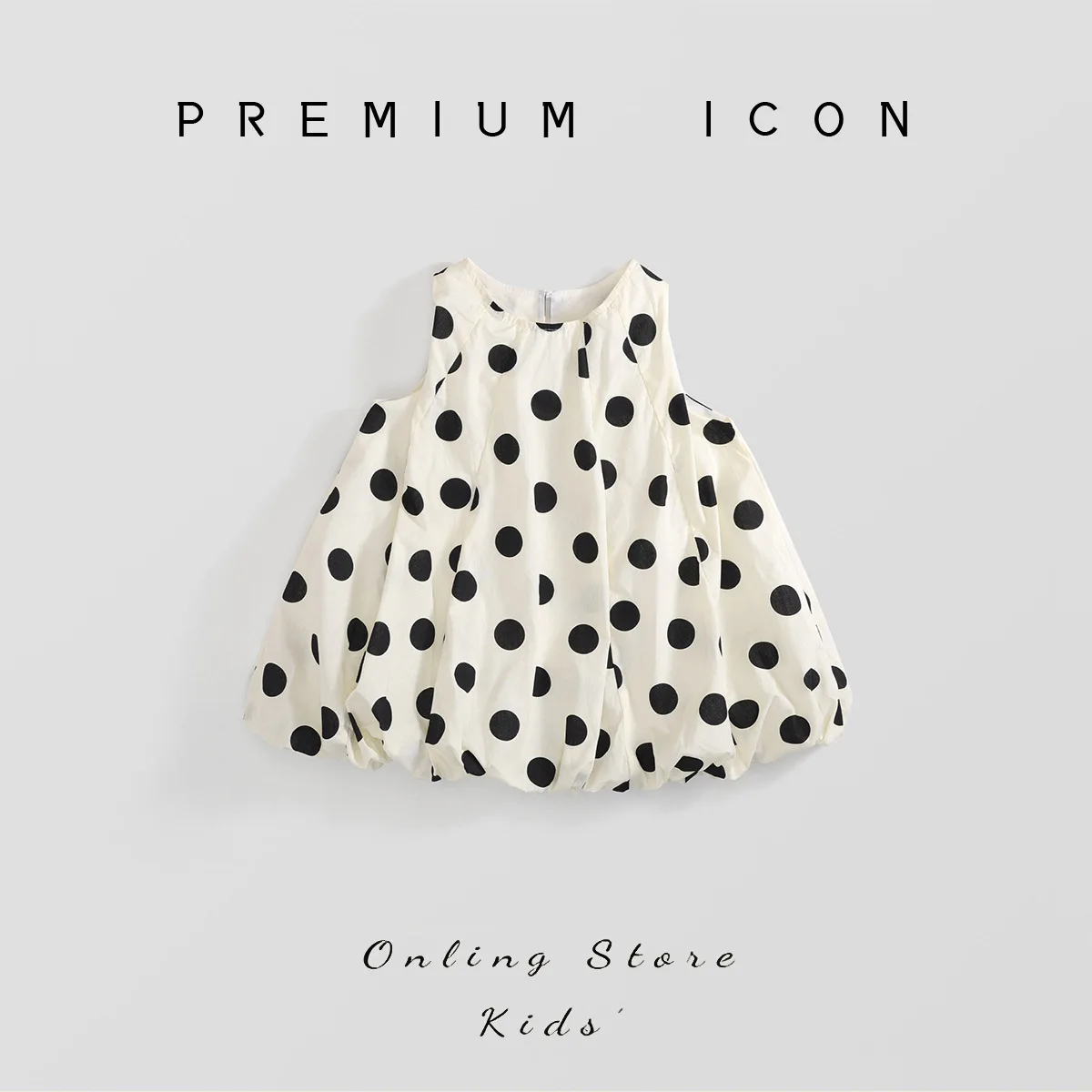 

YBFSKID, лето 2026, платье принцессы для маленьких девочек, хлопковый сарафан в горошек с принтом для маленьких девочек, свободные крутые детские платья с пузырьками для девочек