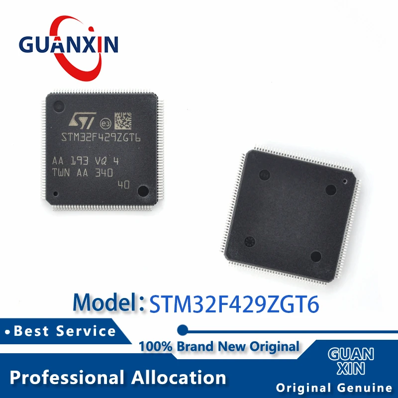 

100% New Marking STM32F429ZGT6 STM32F429ZGT6TR LQFP-144 STM32F429