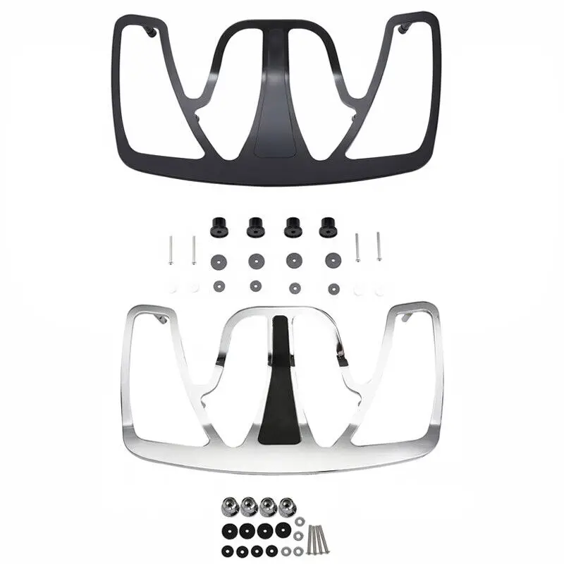 Czarny/chromowany bagażnik do Honda Goldwing GL1800 GL 1800 2001-2017 2003 2005 2007 2009 2011 2013 2015 motocykl