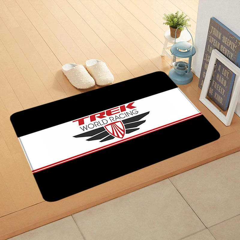 Entrance Doormats Balcony Rugs Living Room Carpet T-TREKS Bicycle Foot Mats Bath Rug Floor Mat Ideal Gifts Non-slip House Decor