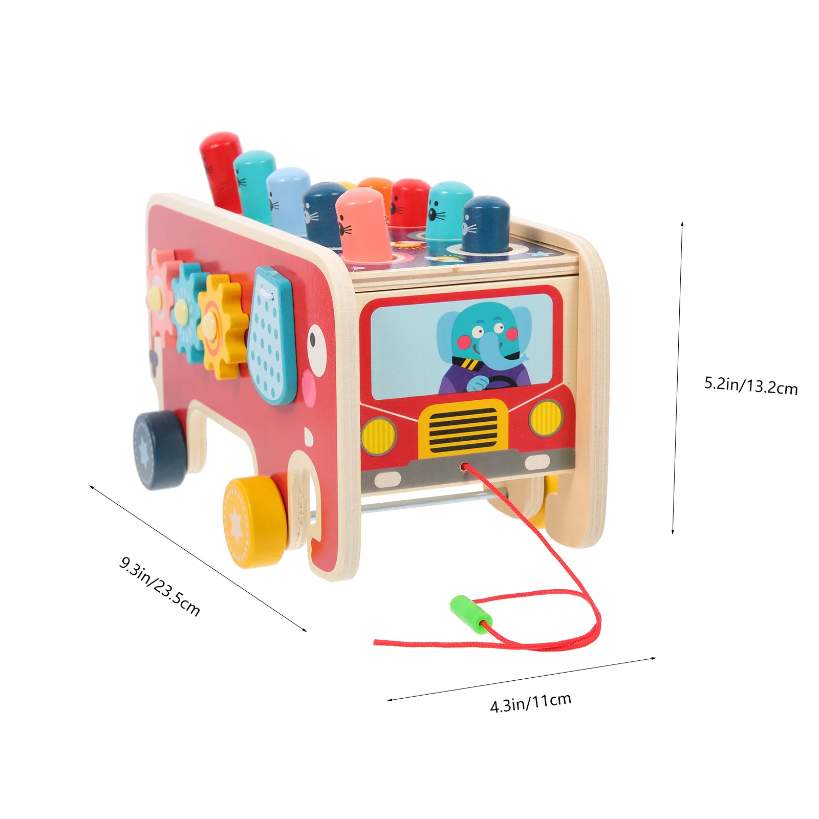 1 conjunto de martelo de madeira batendo educacional mão coordenação instrumento musical bebê aprendizagem precoce percussão brinquedo brilhante