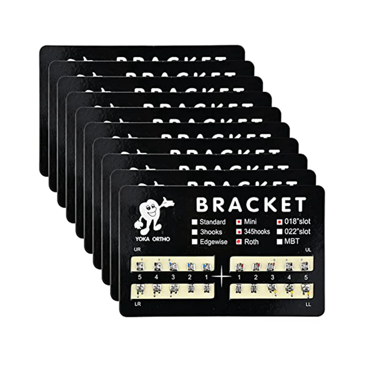 

10Pack Model Metal Brackets Braces 018 Slot 345 Hooks